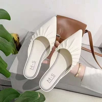 outer wear fashionable and comfortable non slip women slippers summer 2021 net red new womens shoes baotou soft sole flat heels