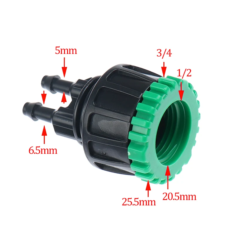 1 шт. садовый шланг 1/4 &quotдо 1/2&quot 3/4 &quotЖенский Разъем для полива и орошения 4/7