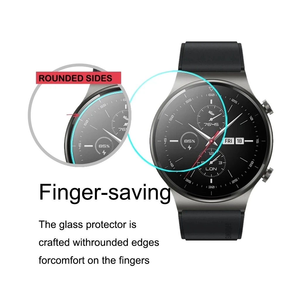 Закаленное стекло 9H для смарт-часов Huawei Watch GT 2 2E 2Pro 3Pro защитная пленка экрана Honor