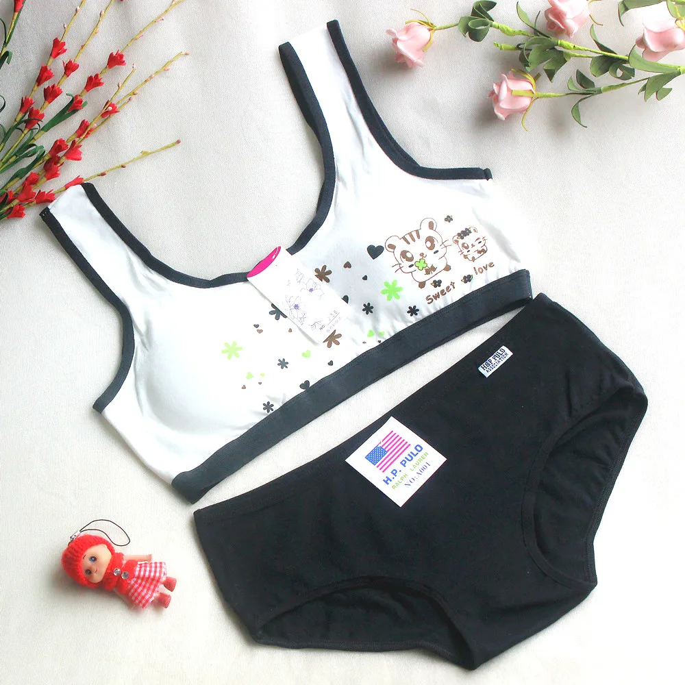 Бюстгальтер для девочек подростков комплект детского нижнего белья спортивные