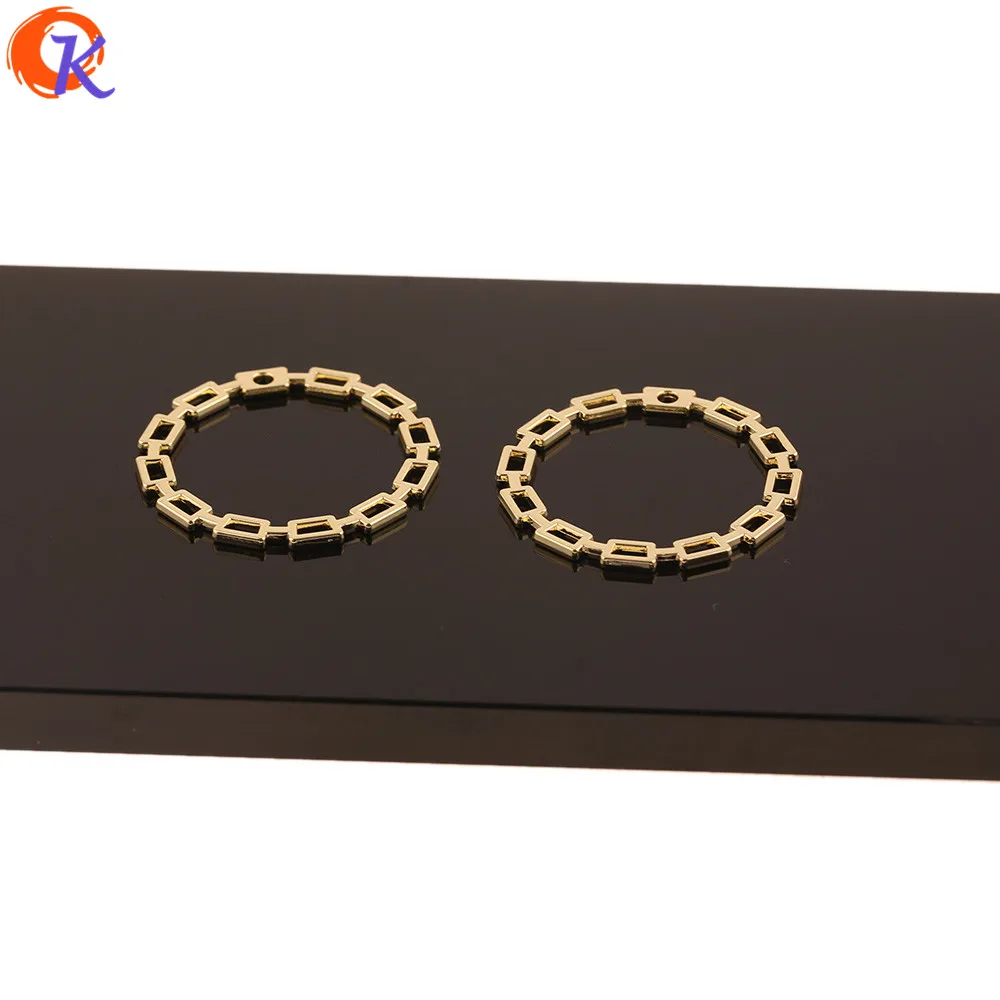 

Cordial Design 100Pcs 33*33MM Jewelry Accessories/Earrings Connectors/Round Ring Shape/Hand Made/DIY Making/Earring Findings