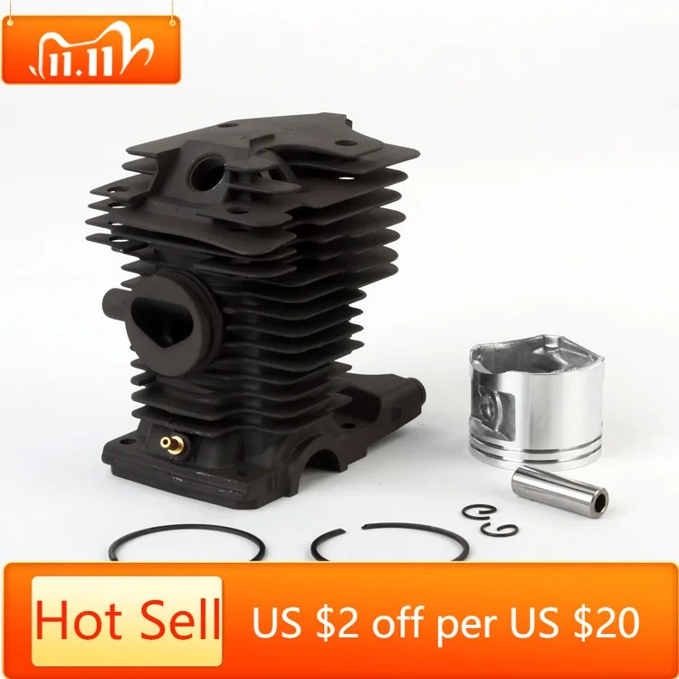 

Chainsaw Cylinder Piston Ring Group Kit Nikasil Plated 46mm For Stihl MS270 MS280 MS280C MS 270 280 Replace Part # 1133 020 1203