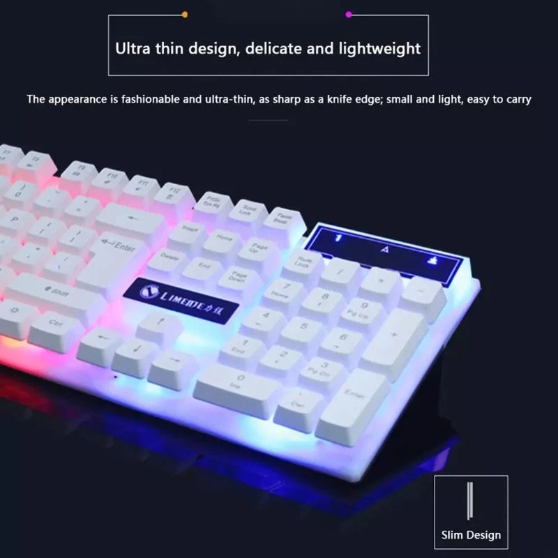 Игровая клавиатура и мышь с RGB дисплеем проводная подсветильник кой игровая для
