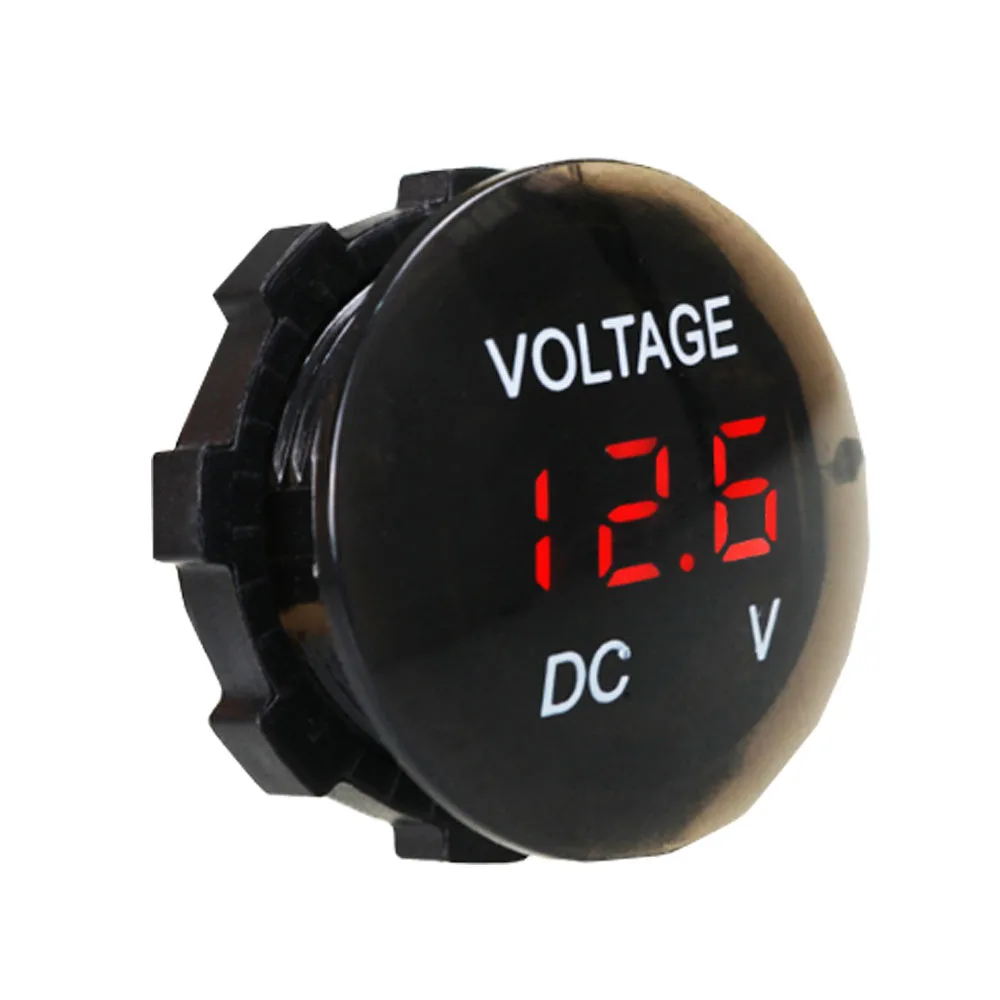 Водонепроницаемый Вольтметр для мотоциклов измеритель напряжения со