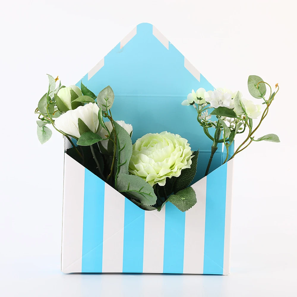 Корейский полосатый конверт новинка корзина для цветов бумажные подарочные