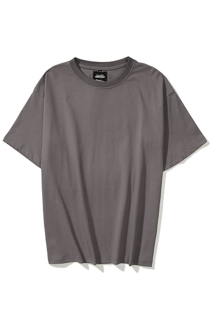 

OF FEAR GOD ESSENTIALS TEE FOG double line solid color reverse standard short-sleeved T-shirt high street bottoming shirt