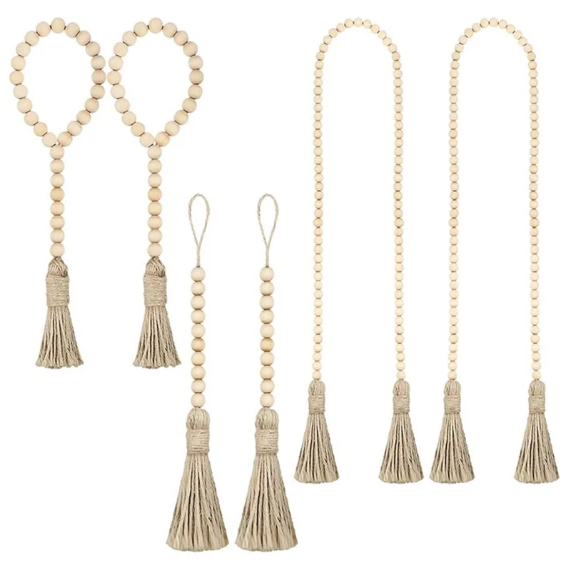 

Деревянные бусины Гарланд с Tels, деревенский деревянный шарик гирлянды, столовая из раковины из нержавеющей стали бусины подвесные гирлянды...