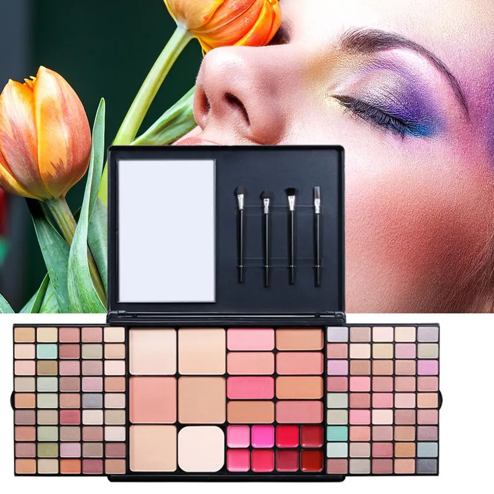 

Professional Face Makeup Set 90 Color Eye Shadow, Makeup Mirror, 8 Color Blush, 4 Color Powder, 8 Color Lip Gloss 2020