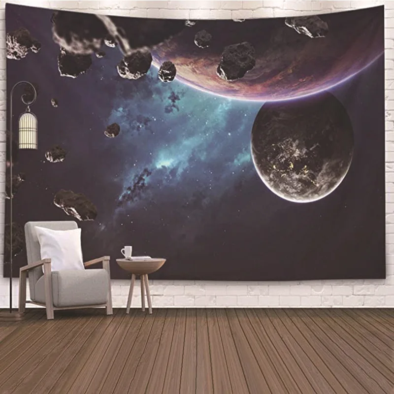Гобелен с изображением звездной Вселенной планеты Млечного Пути астронавта