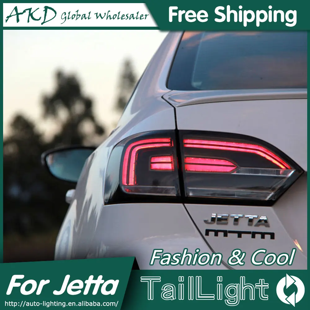 Светодиодный задний фонарь AKD для VW Jetta MK6 стоп сигнал парковки|jetta led|car stylingled tail light
