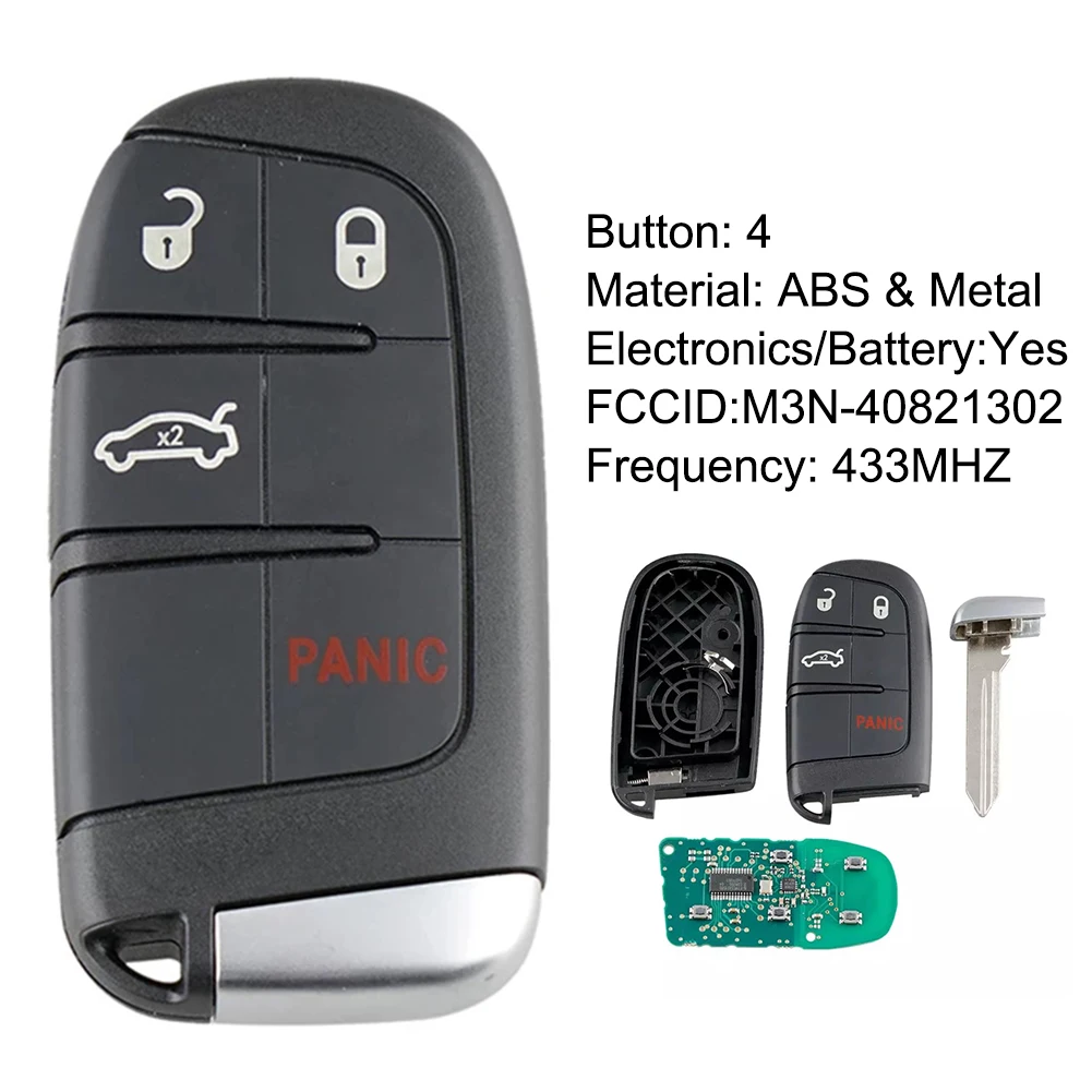 Складной перевернуть дистанционный ключ для Dodge Challenger Charger Дротика Durango