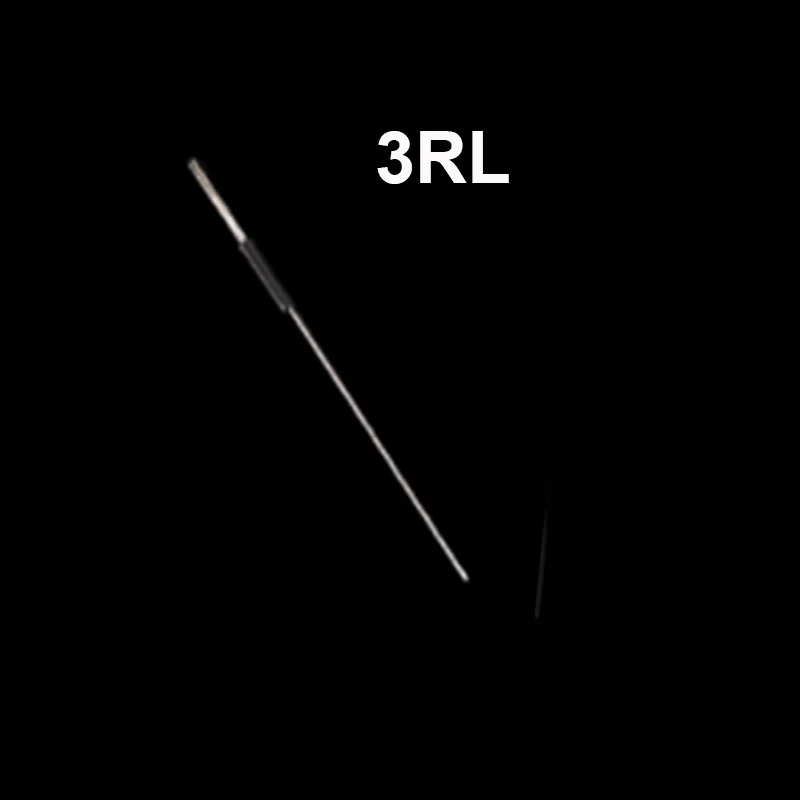 3rl tattoo needle 500 шт. 1rl 3rl 5rl 5f 7f иглы-наконечники колпачки для ручка для тату микроблейдинг Иглы Постоянный макияж бровей губ - Габаритные размеры: 3rl tattoo needle