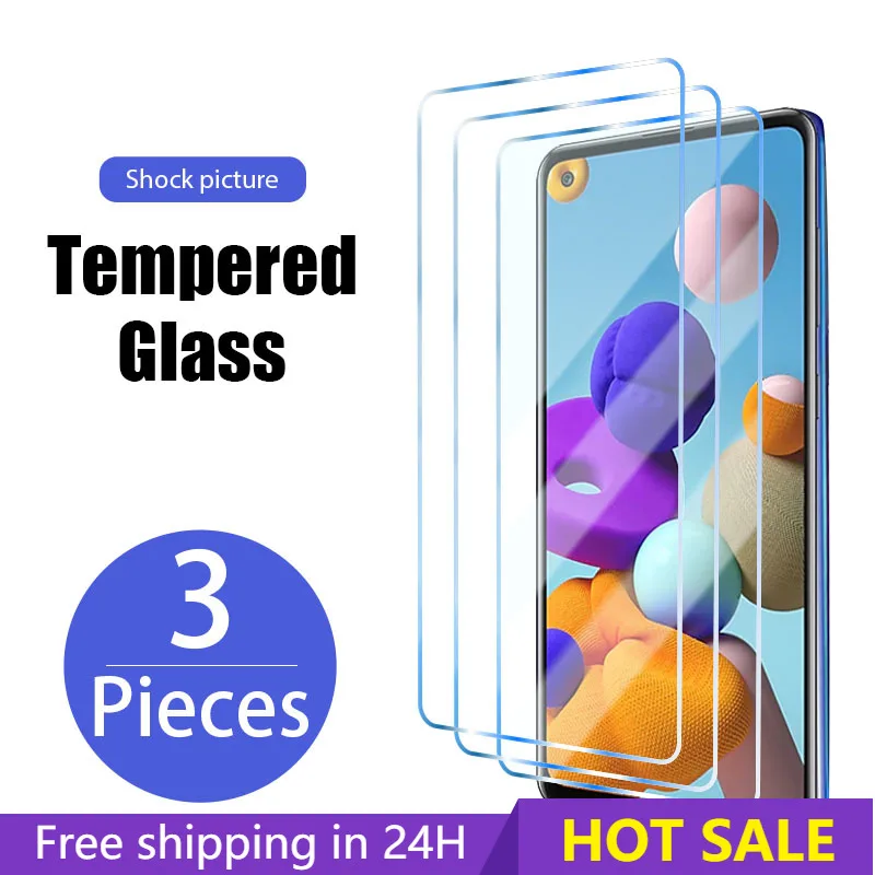 Закаленное стекло для Samsung Galaxy M51 M31S M31 Prime M21S M21 M11, защитное стекло на M01S M01 M40 M30S M30 M20 M10S M10, 3 шт.