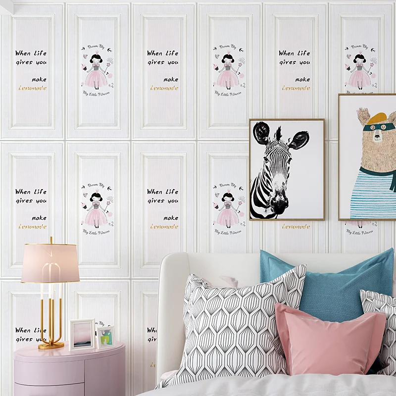 

Self-Adhesive Wall Stickers 3D Wallpaper Waterproof Anti-Collision Bedroom Kindergarten Walkway Decorative Stickers