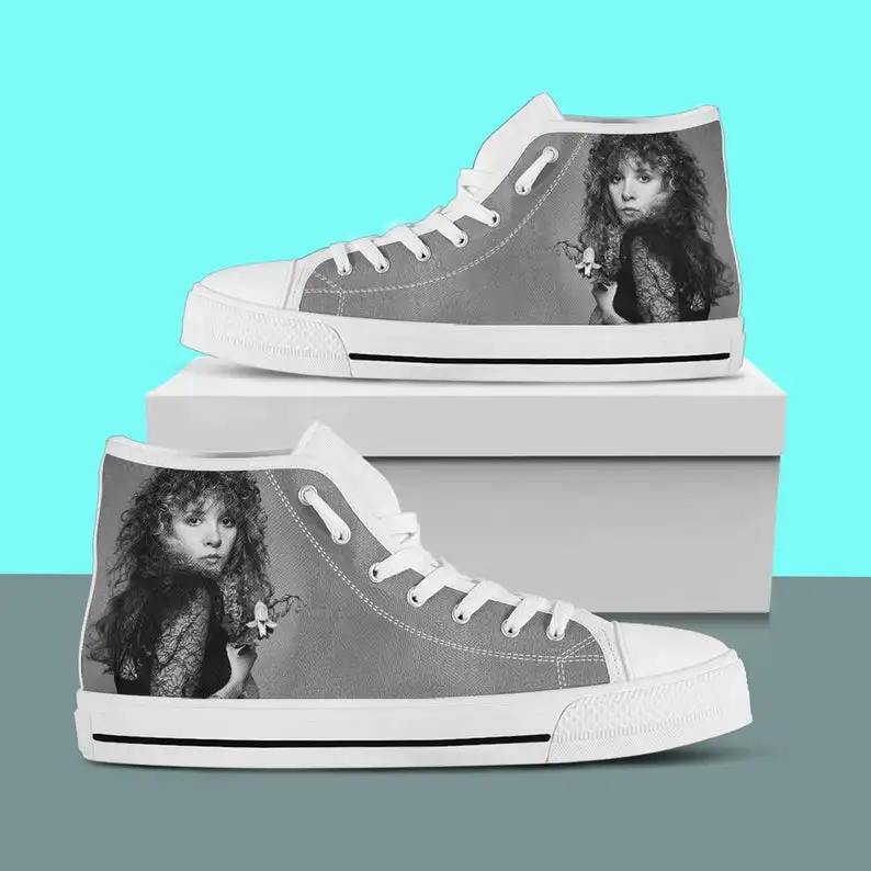 

Singer Stevie Nicks High Top, Mens Womens Designer Leisure Sneakers Men Casual Canvas Shoes