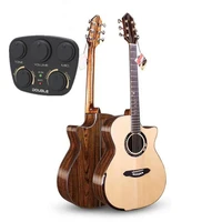 professional guitar41 guitar with pickupwith solid sitka spruce top colorful butterfly wood bodyhand guard designnew model