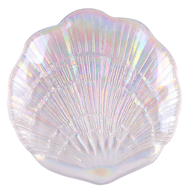 

1 шт. стеклянная палитра ракушек Палитра для ногтей кристальная Палитра Инструменты для ногтей украшение для ногтей