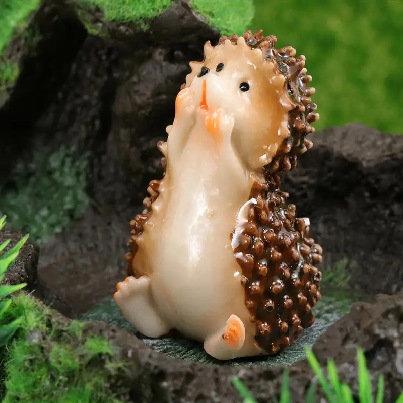 1 шт. смолы животное прочный милый Ежик Мультфильм Ремесла рабочего украшения