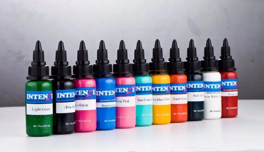 

New 14pcs Tattoo Ink Set Microblading Permanent Makeup Art Pigment 30ml Tattoo Paint for Eyebrow Eyeliner Lip Body Total