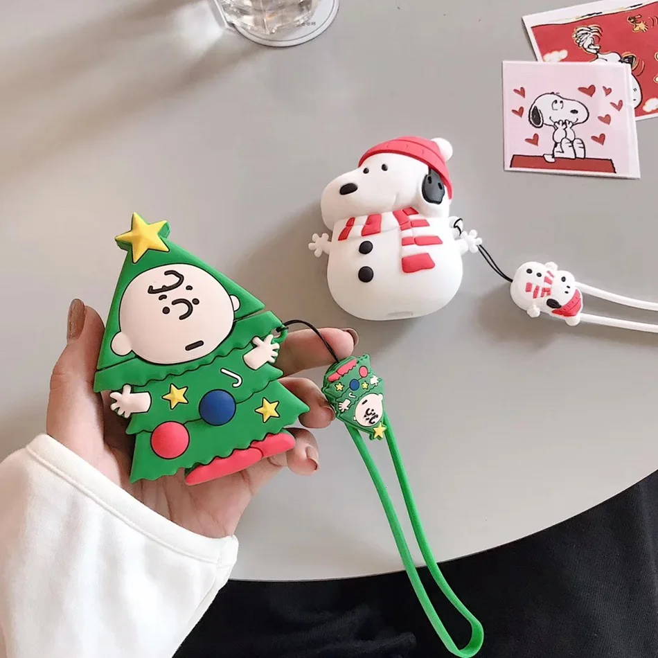 Для AirPods 2 Чехол, силиконовый, милый, 3D, вишневый, мороженое, чехол для наушников, для Airpods, крышка для наушников, кольцо для ключей, ремешок для Air pods