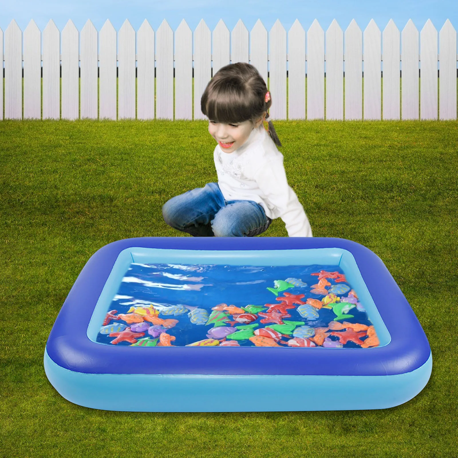 

Summer Children's Family Inflation Pool Baby Ocean Ball Sand Pool Bath Toys Square Outdoor Inflatable Swimming pool accessories