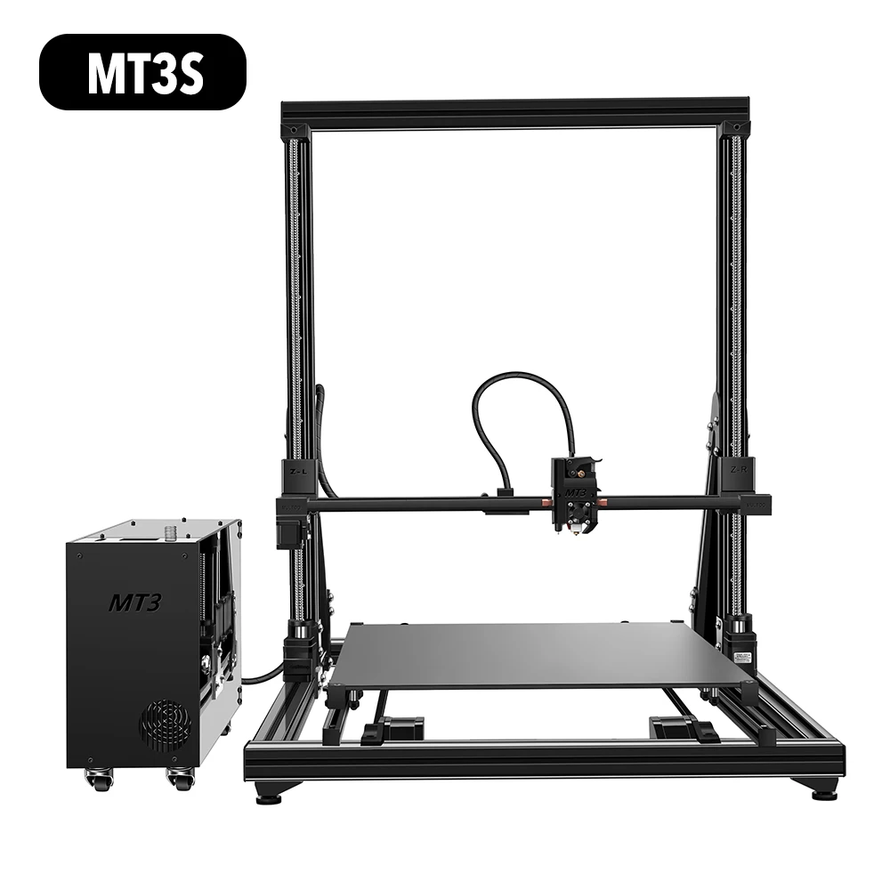 MULTOO 3d принтер MT3s большой размер печати высокое качество точность шариковый винт Preciser один 500*500*500 высокая температура