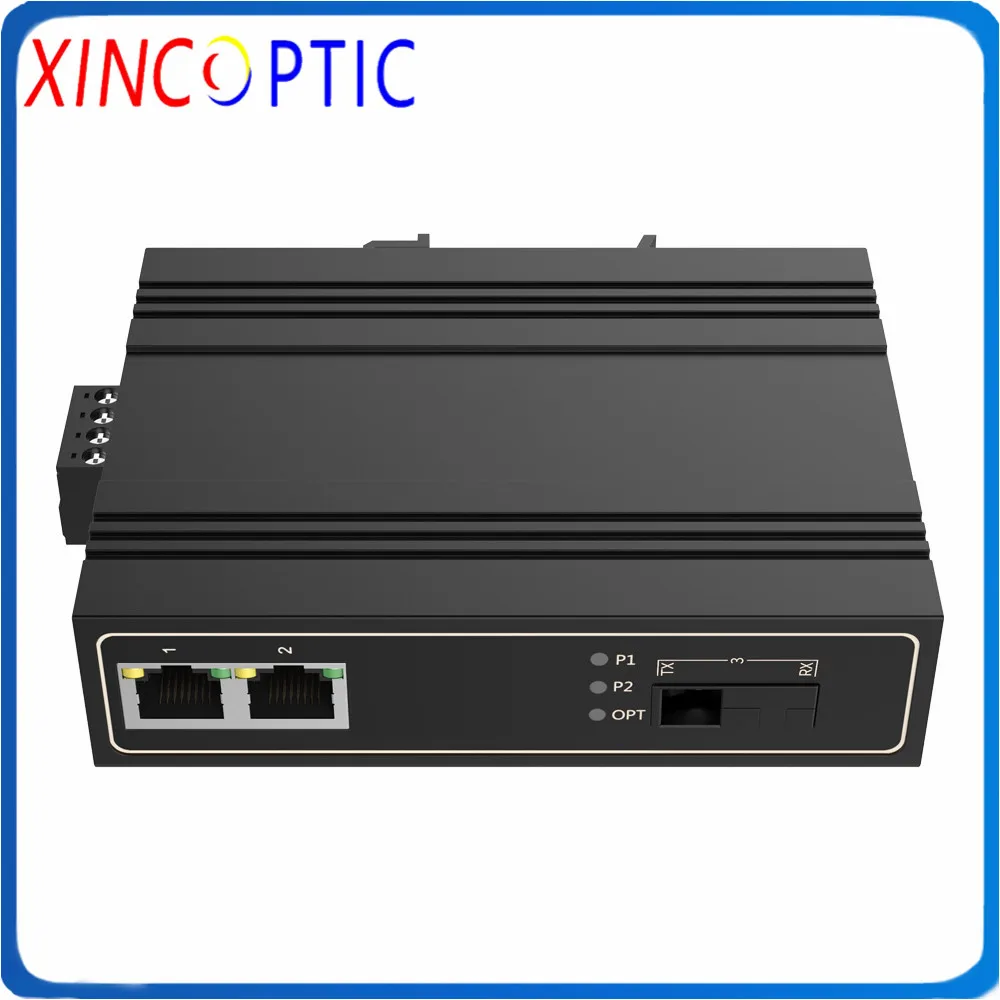 1 * 100Base-FX 2*10/100Base-T промышленный коммутатор POE SFP 10/100 м волокно и 2RJ45 -30 ~ 75 ℃ Ethernet на