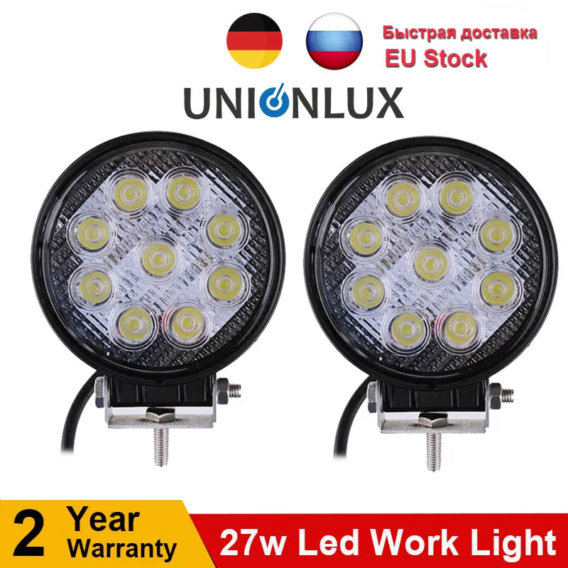 Светодиодсветильник противотуманная фара 27 Вт для внедорожников IP67 2