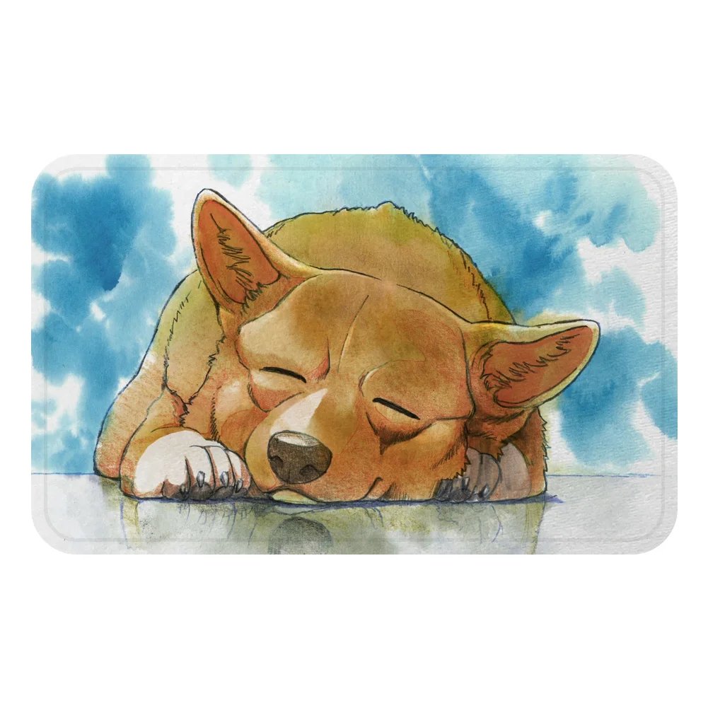 Мультяшный коврик для домашних питомцев America Corgi Dog декоративный