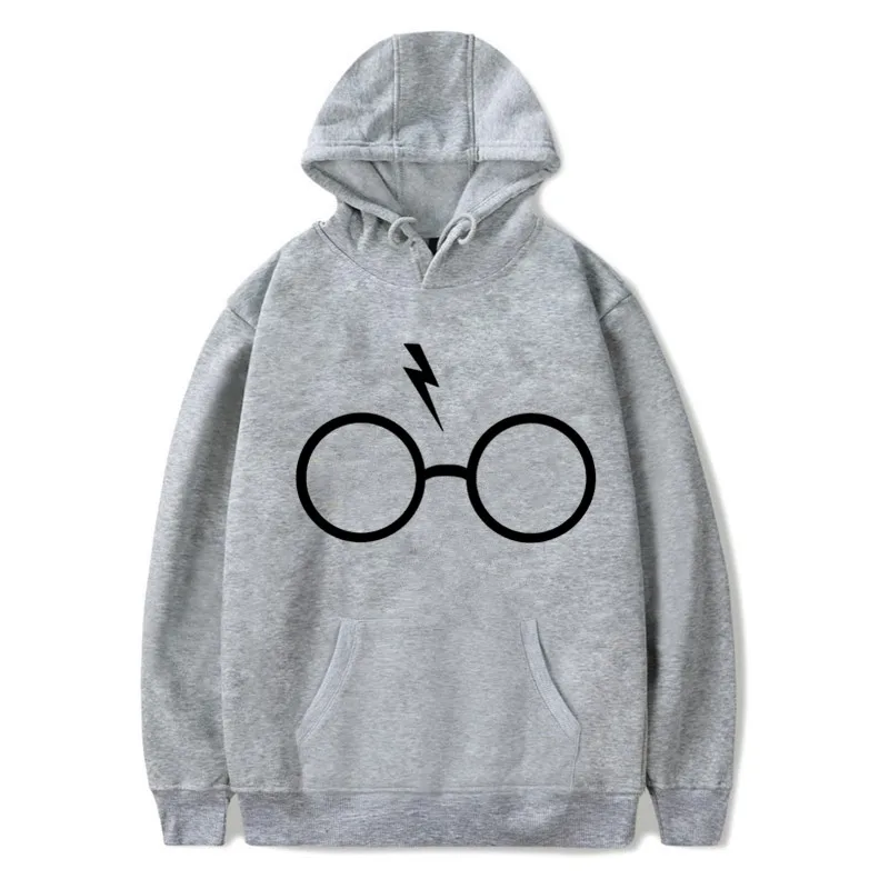

Lightning Glasses Hoodies&Sweatshirt Streetwear Flash Glasses Graphic Hipster Harry men Potter-lovers Slim Harajuku Tee Top