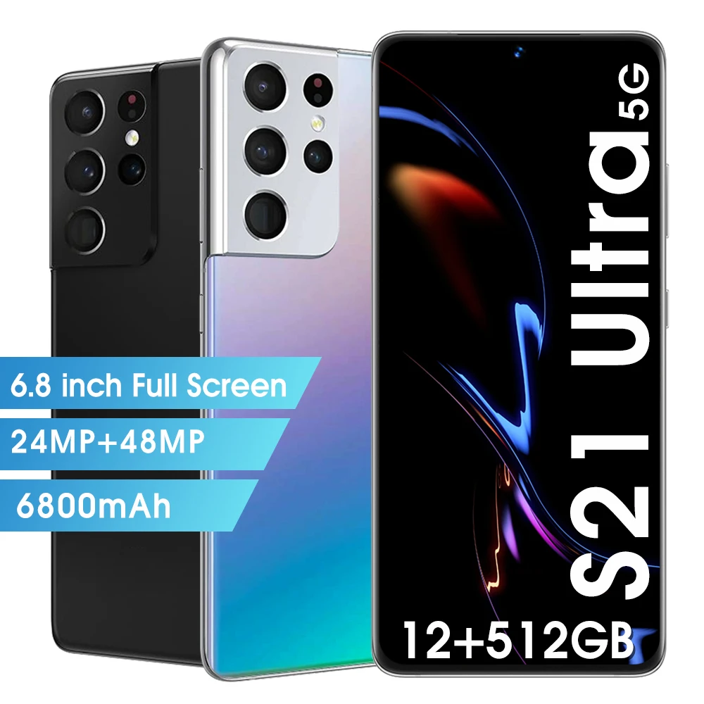 

S21U смартфон, экран 6,8 дюйма, 10 ядер, 6800 мАч