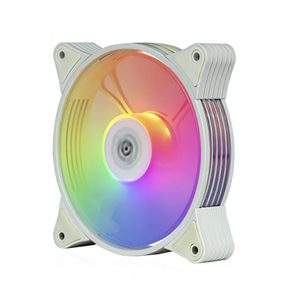 Aigo AR12 белый 120 мм охлаждающий вентилятор RGB 3pin 5v аура синхронизация 12 см ПК