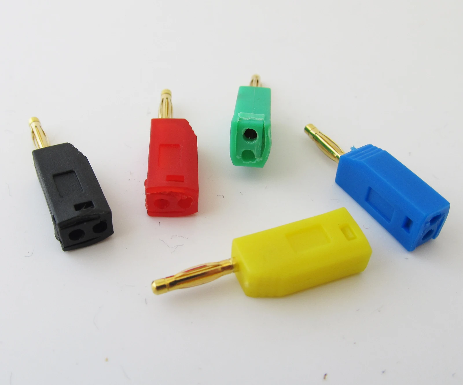 1 комплект мини 2 мм золотистый штырь радиатор Штабелируемый штекер типа банан 5