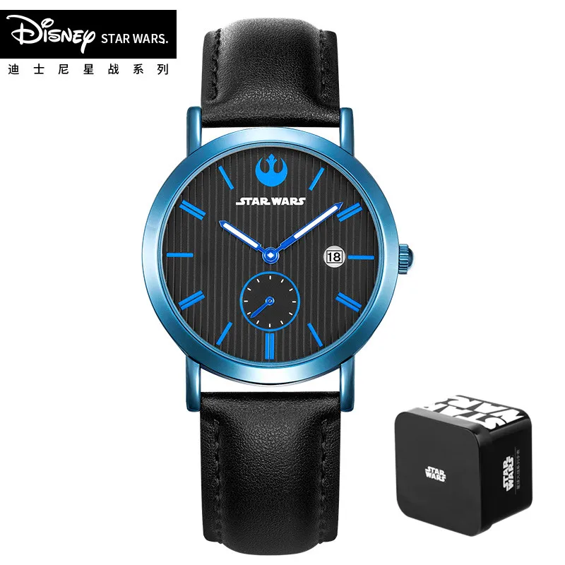 

Disney Star Wars Casual Sport Watches for Men Top Brand Luxury Military Leather Quartz WristWatch Man Clock Fashion Chronograph