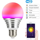 Приглушаемая Светодиодная лампа с Wi-Fi, 10 Вт, 220 В переменного тока, 120 в