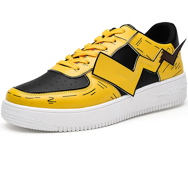 Men Brand Cool Leather Skateboarding Shoes Thick Sole Sneakers Rubber Male Walking Sport Outdoor Mens Flats 2020 | Спорт и