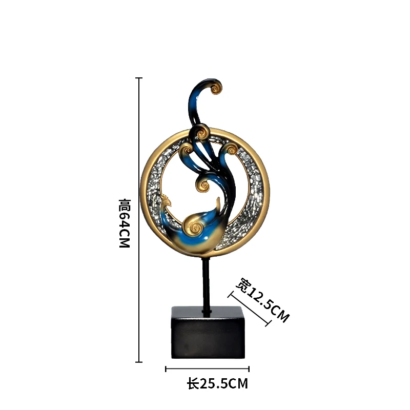 

Resin Figurines Miniatures Nordic Luxury Art Gift Figurines Miniatures Office Decoracion Home Decor DG50FM