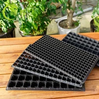 new 325098128 holes plastic cells seedling starter tray for planting seedlings propagation plant flower pots nursery 10pc