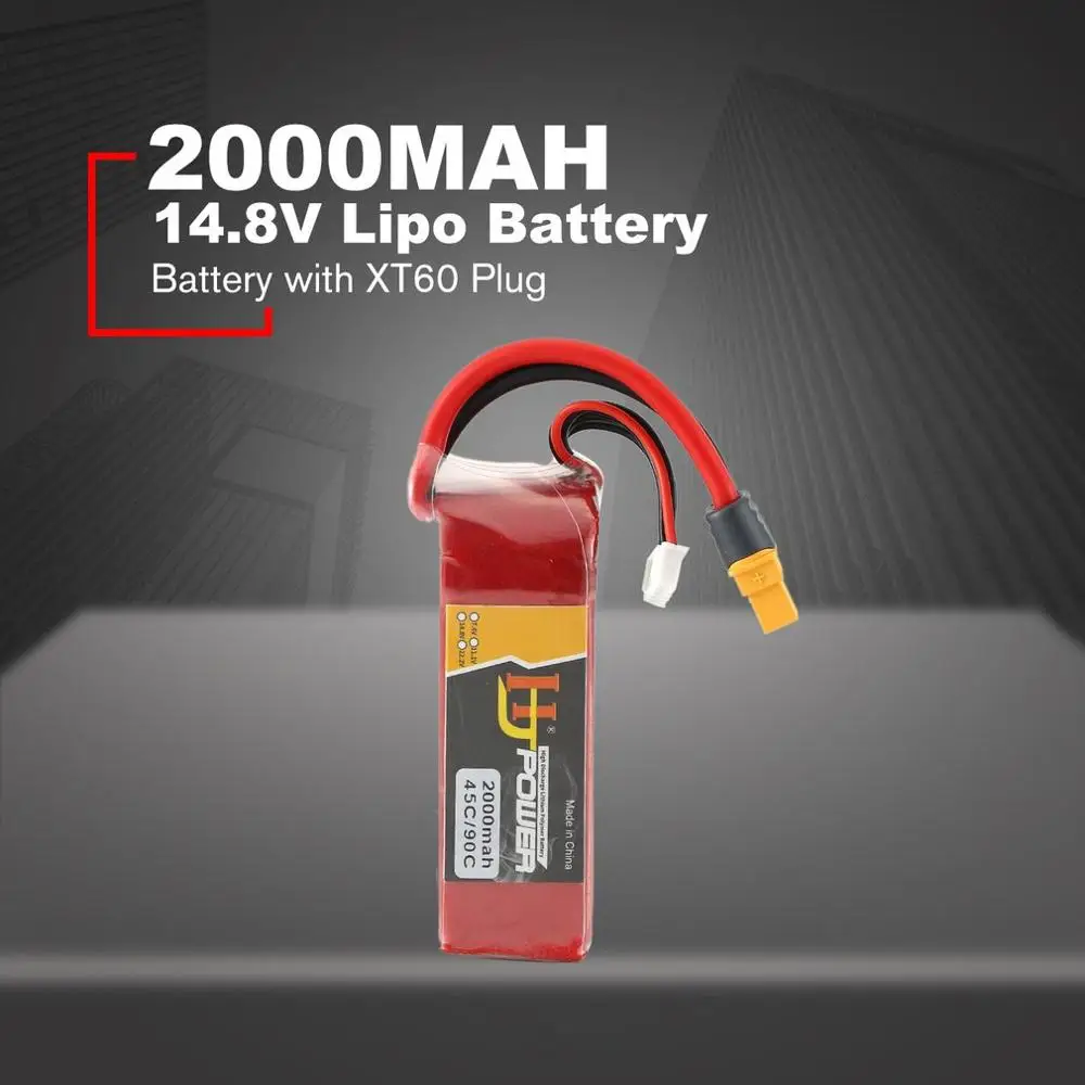 2000MAH 45C 4S XT60 Хит! HJ power 11,1 V 14,8 V 25C 45C 75C 3S 4S перезаряжаемая Lipo батарея XT60/JST другая вилка для Радиоуправляемый Дрон, автомобиль, лодка - Цвет: 2000MAH 45C 4S XT60