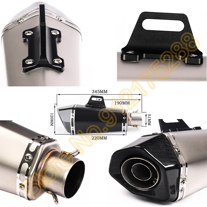 

For YAMAHA R6 YZF-R6 2006-2020 R6 61MM Motorcycle Mofidy Yoshimura Exhaust Escape Moto Modified Connection Mid Middle Pipe