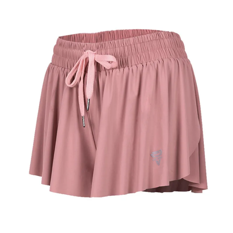 

Summer Running Shorts Women 2 In 1 Marathon Quick Dry Shorts Gym Loose Sport Shorts Breathable Yoga Shorts