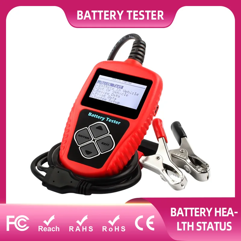 

BA101 Professional 12V 100-2000 CCA 220AH Automotive Load Battery Tester Digital Analyzer Bad Cell Test Tool for Car/Boat/Motorc