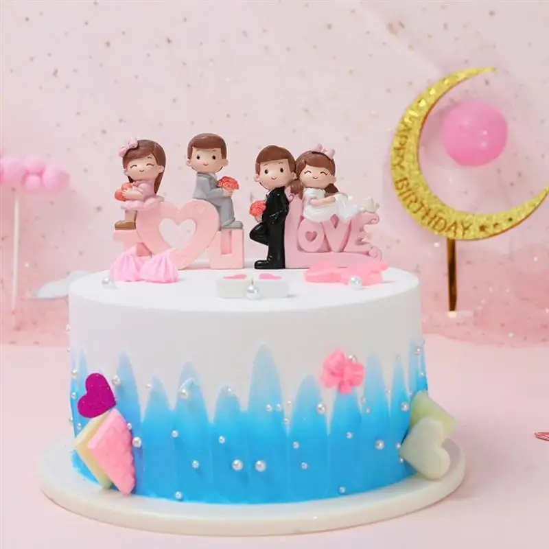 Фигурки на День святого Валентина для пар украшения свадебных и женихов куклы из