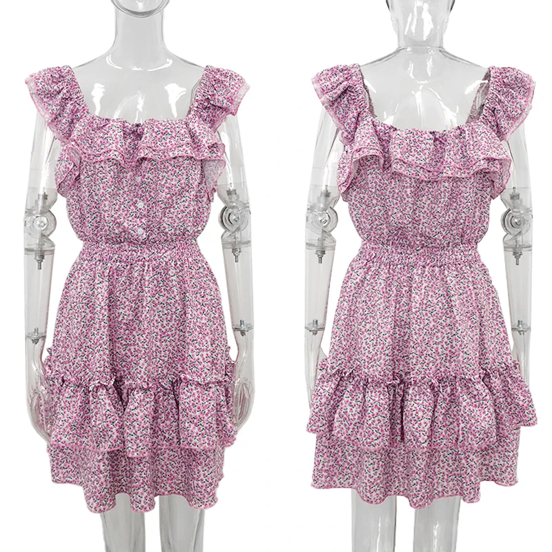 Платья Fandy Lokar с квадратным воротником модное женское платье принтом элегантные