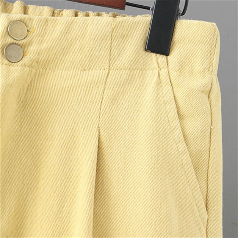 Plus Size Pants For Women In Spring Autumn Wear Elastic Waist Cotton Fabric Loose Trousers Large Size Casual Pants For Fatlady