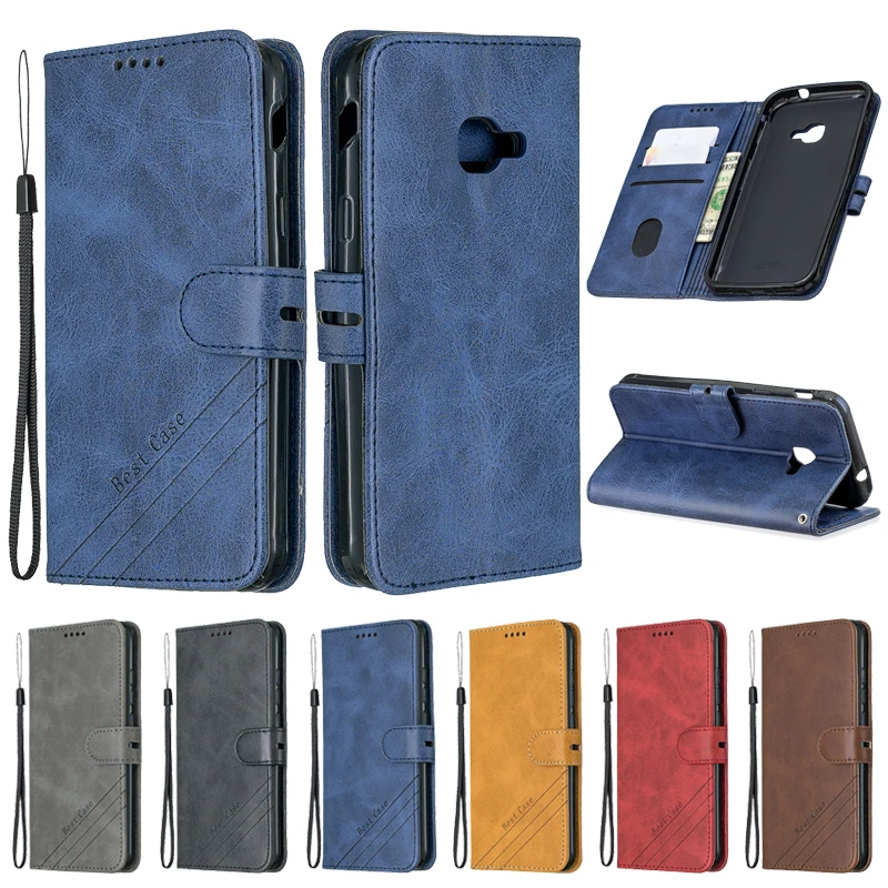 

For Samsung Galaxy X Cover 4S Case Leather Flip Case on sFor Funda Samsung XCover 4S G398F Xcover 5 Phone Case Wallet Cover Etui