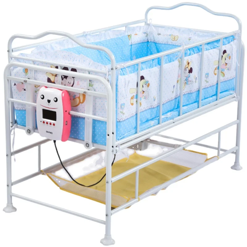 Electric Baby Cradle Bed, Music Swing Crib, Newborn Shaker Sleeping Rocker Cot