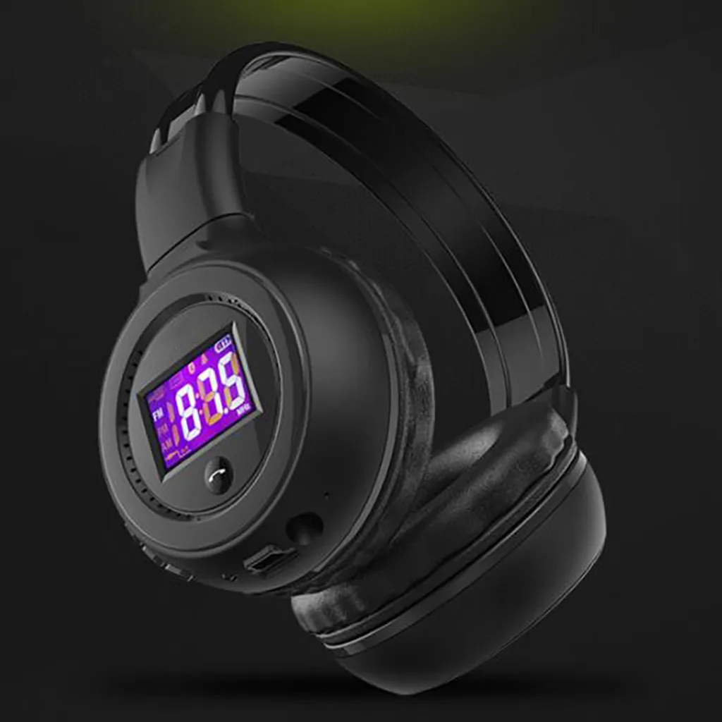 Универсальная Складная спортивная беспроводная гарнитура светодиодный FM радио