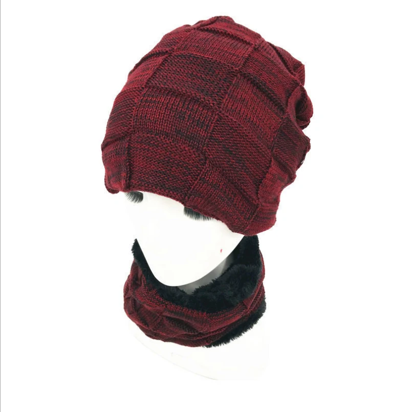 OZyc зимняя шапка шарф шапочки шапки для мужчин вязаная женская мужская маска