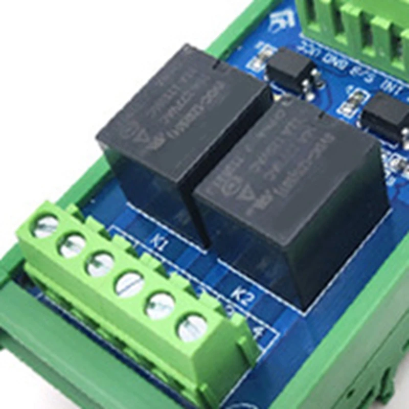 2х канальный 5 В релейный модуль высокого уровня запуска оптопара изоляция с PLC